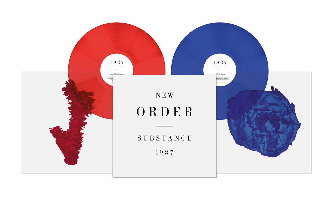 New Order Substance Remaster Limited Red & Blue Coloured Vinyl