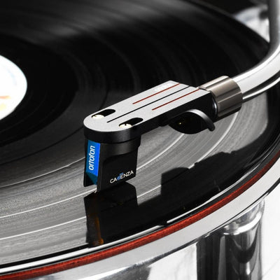 Ortofon | Cadenza Blue Cartridge | Moving Coil | On Tonearm | Lifestyle Shot | Holburn Online